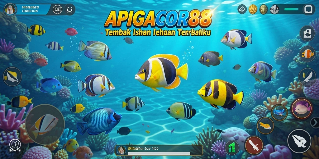 Screenshot APIGACOR88 menampilkan momen seru saat menangkap ikan.