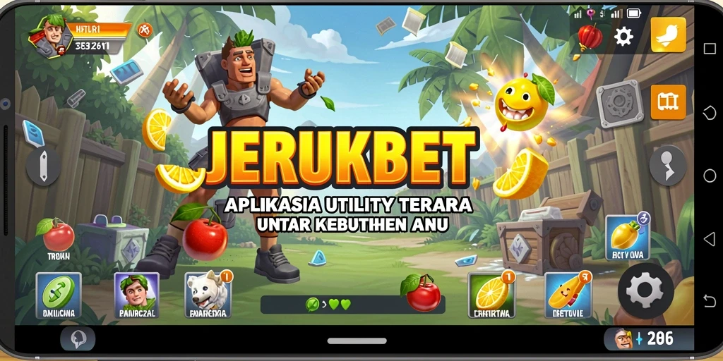 Tampilan antarmuka JERUKBET yang user-friendly untuk pengguna Utility.