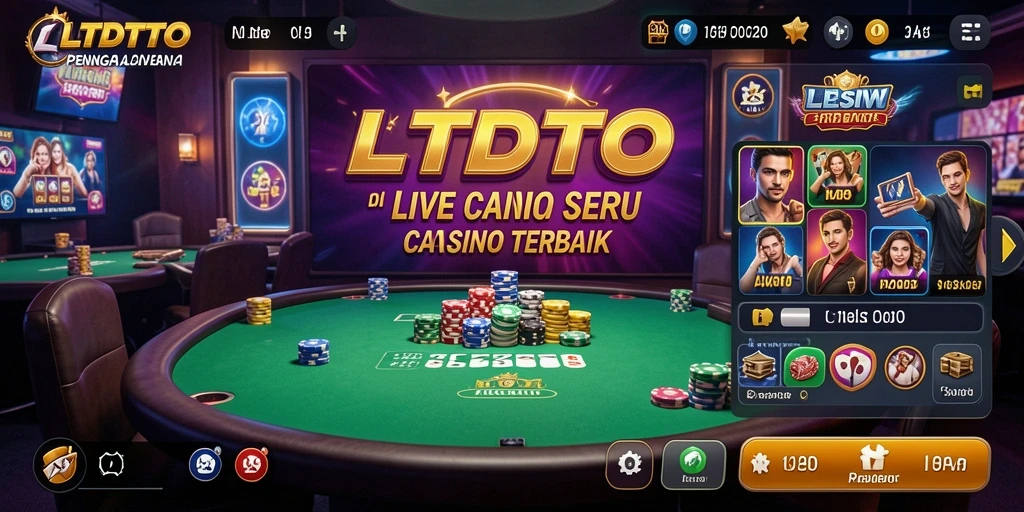 Tampilan gameplay menarik dari LTDTOTO di Live Casino.