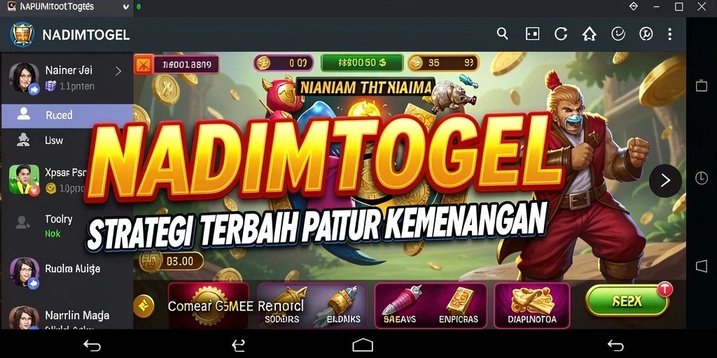 Tampilan menegangkan dari gameplay strategis NADIMTOGEL.