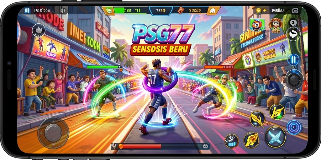 Tampilan gameplay seru dari PSG77 yang menantang dan menarik.