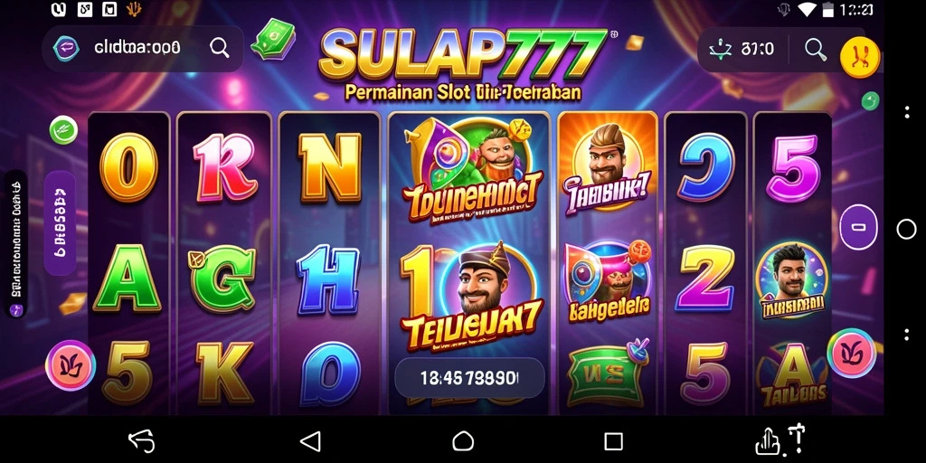 Screenshot gameplay SULAP777 yang penuh warna dan dinamis.