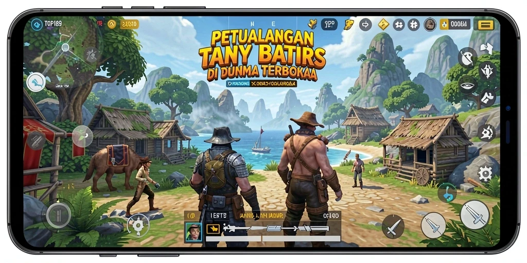Tampilan gameplay Open World yang memukau dan penuh petualangan.